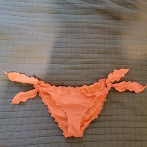 Victoria's Secret Orange scrunch bum swim bottoms